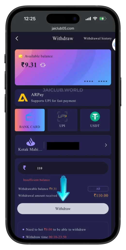 JAICLUB-WITHDRAWAL-PAGE